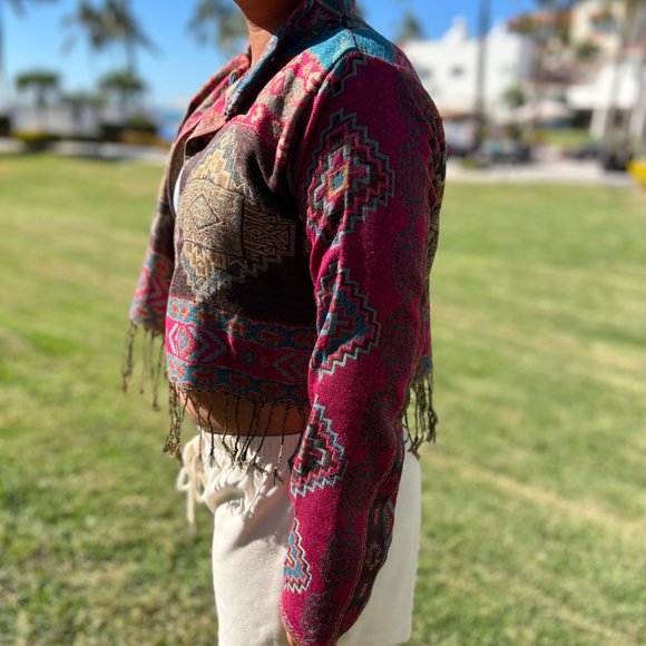Cropped Aztec Jacket - Picture 2 of 3
